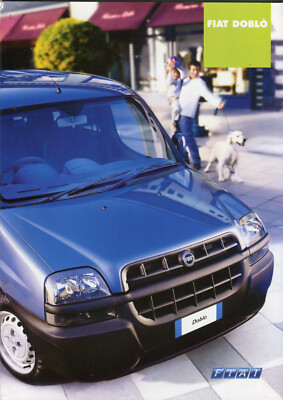 Fiat Doblo UK market full colour sales brochure 2001 + Technical Specifications