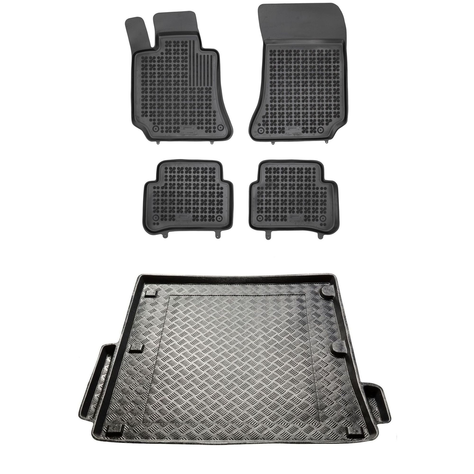 Tapis de sol en PE haute densité et protection de coffre sur mesure pour Mercedes Classe E W212
