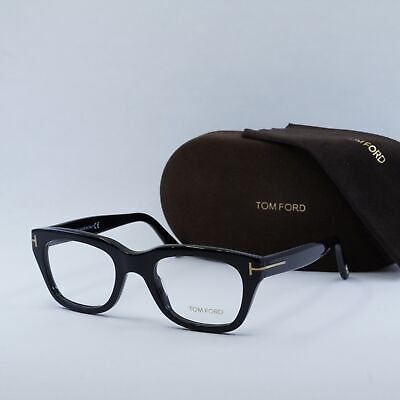 TOM FORD FT5178 001 Shiny Black / Clear Lens Eyeglasses New TOM FORD FT5178 001 Shiny Black / Clear Lens Eyeglasses New