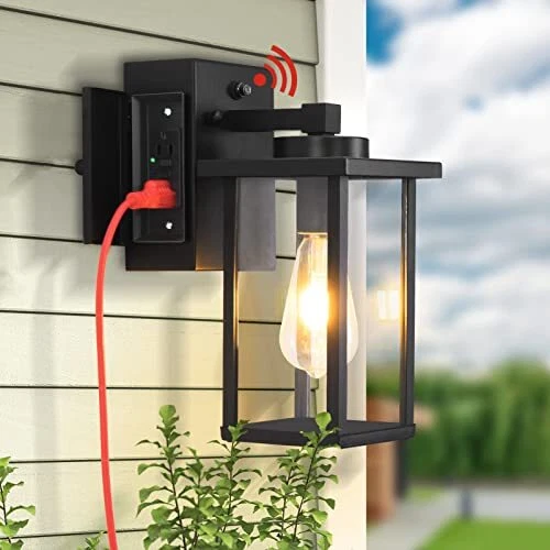 Outdoor Light Fixture With Gfci Outlet Shelly Lighting