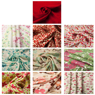 white christmas dresses Summer floral lightweight Cotton Lawn dress Fabric Sold per Metre M183 main image 0