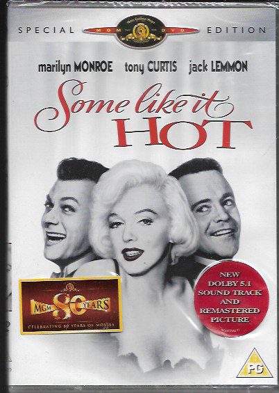 SOME LIKE IT HOT R2 DVD TONY CURTIS JACK LEMMON MARILYN MONROE NEW/SEALED