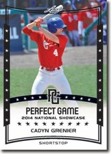 10-Count Lot CADYN GRENIER 2014 Leaf Perfect Game All-American Rookies 
