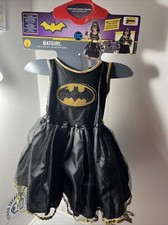 Rubies Black Gold Girls Batgirl Tutu Dress 2-1 Halloween Costume Extra Small 3-4
