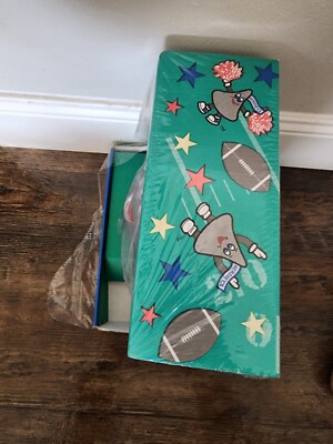 VINTAGE 1999 HERSHEY'S KISSES DISPENSER FOOTBALL THEMED - LARGE