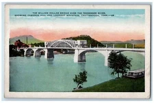 c1920 Market Street Bridge Million Dollar River Chattanooga Tennessee Postcard
