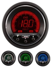 52mm 2 116 Premium Evo Digital Volt Gauge- 4 Color Redbluegreenwhite