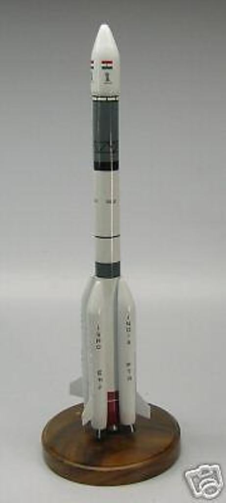 Cohete MK-1 GSLV ISRO India Nave Espacial Horno de Escritorio Modelo de Madera Seca Envío Gratuito