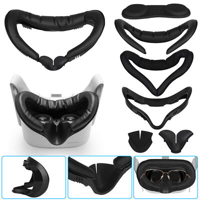 6IN1 Accessories Kit for Oculus Quest 2 VR Eye Face Cover Cushion PU Leather Pad