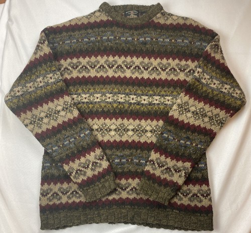 Mens Wool Silk Sweater Size 