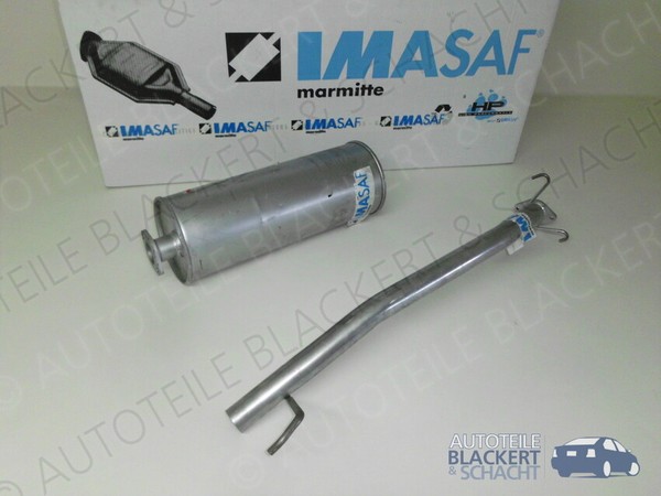Imasaf Auspuff Set für Opel Campo 2.5 D 4X4 1991-1994 | Mitteltopf + Endrohr-image