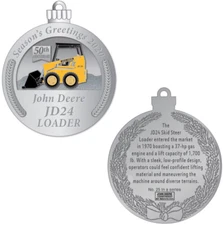 John Deere Limited Edition 2020 Pewter Christmas Ornament 25th in Series LP76689