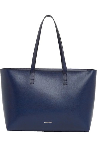 Mansur Gavriel Blue Saffiano MINI BACKPACK Orig $685 Rare  display picture 3