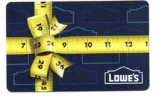 Lowes Present Tape Measure Ribbon Bow Gift Card No $ Value Collectible