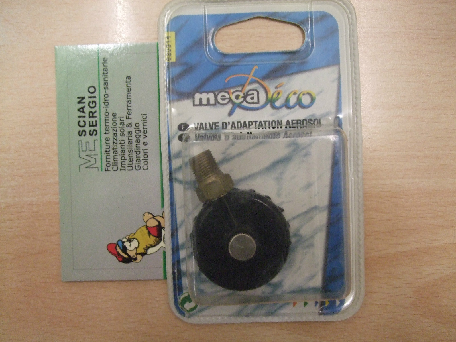 Meca - Valvola adattatore per bombola aria 600ml aria spray Airbrush Propellant