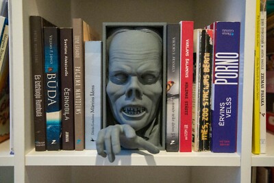 Phantom of the Opera Mask Bookend, Book Nook, Horror Decor, Halloween Decor