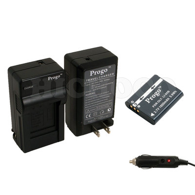 Progo Li-90b Battery + Charger Kit For Olympus XZ-2, SH-50, Tough TG-1 , TG-2