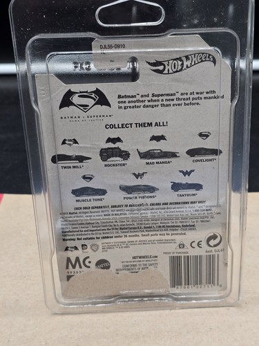 Hot Wheels Batman Vs Superman Rockster 2/7 2015 BLACK - Picture 3 of 3