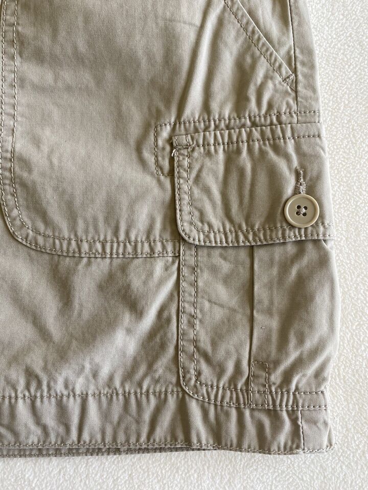 London Jean Chino Cargo Mini Skirt Khaki Beige Size 0 | eBay
