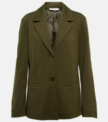 NEW Max Mara Leisure Cluny Jersey Blazer in Green Size M #SJ219