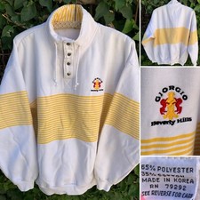Vintage Giorgio Beverly Hills Sweatshirt Embroidered Logo 80s 1980s Size XL