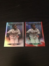 Ozzie Albies - Stars of MLB Red 74/75 & Base - 2022 Topps Series 2