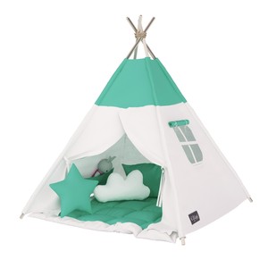 Elfique Neuf Tipi Tente Indienne Tente De Jeu Avec Rembourre Couverture Blanc Ebay