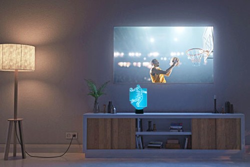Lámpara de ventilador deportivo LED de baloncesto Sacramento Kings con luz nocturna, personalizada GRATUITA - Imagen 4 de 12