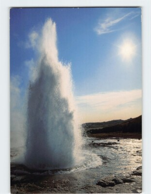 #ad Postcard The junior geyser Strokkur Iceland $3.49