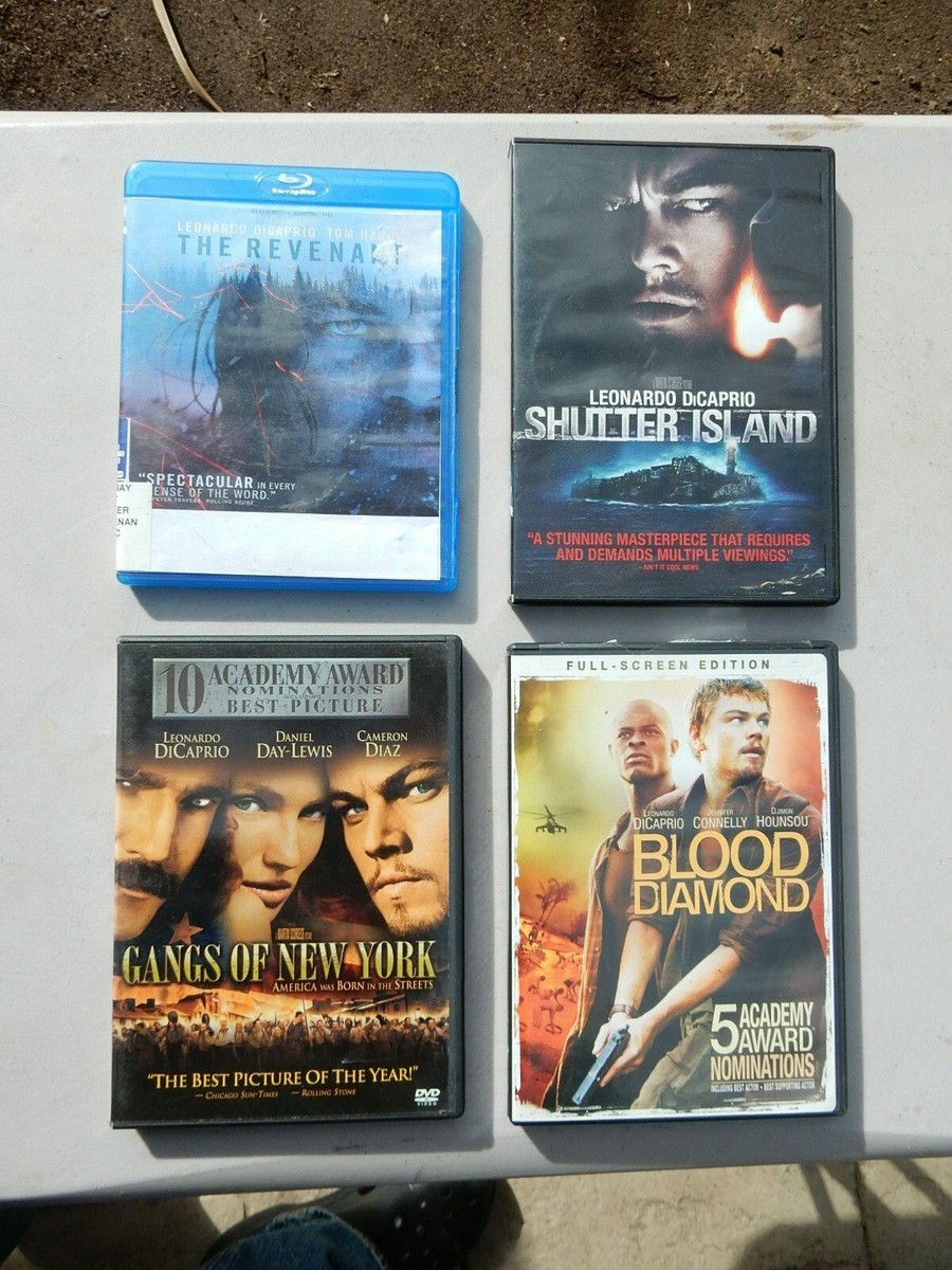LEONARDO DICAPRIO DVD LOT BLU RAY gangs REVENANT BLOOD DIAMOND