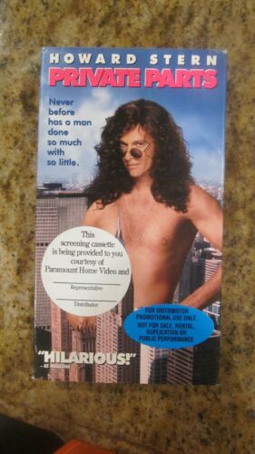 HOWARD STERN PRIVATE PARTS SCREENER VHS TAPE (NEVER PLAYED)