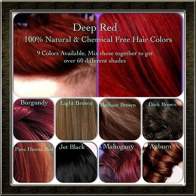 Natural Organic Chemical Free Henna Hair Dye Color Essential Oil Application Kit Ebay