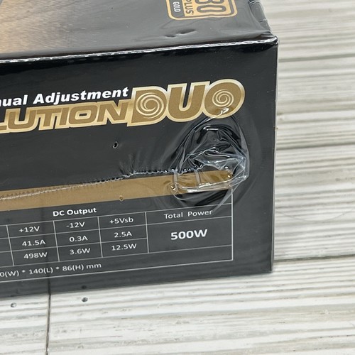 New Sealed ENERMAX REVOLUTION DUO 500W 80 PLUS GOLD POWER SUPPLY ERD500AWL-F PSU - Photo 11/11
