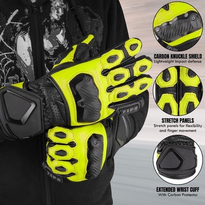 Motorcycle gloves racing gloves real leather cowhide leather