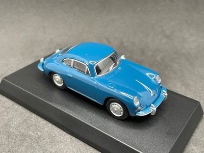 ミニカー Porsche 356 Kyosho 1/64 Porsche collection 356C Coupe blue diecast model car