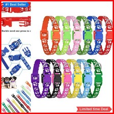 Puppy Collar 12 Pack Adjustable ID Collar Small Breeds PVC PP Whelping Litter