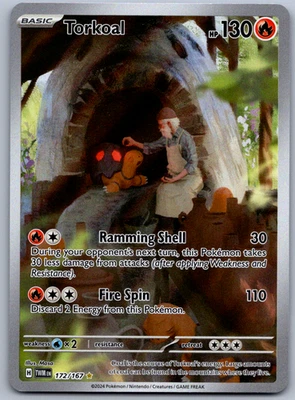 Torkoal SV06: Twilight Masquerade Holo NM Illustration Rare 172/167 - Image 1 of 2
