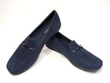 Easy Spirit Arena Dark Blue Navy Faux Suede Women's Loafers - Size 9.5 NWB