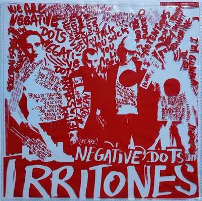 LP Irritones Negative Dots WHITE VINYL, INSERT NEAR MINT P. Trash Records