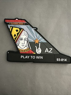 21st Fighter Squadron Gamblers Queen F-16 Tail Patch
