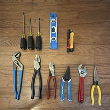 Klein Tools 12 Piece Mixed Tool Set Screwdrivers, Pliers, Wrench, Level