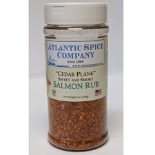Cedar Plank Sweet & Smoky Salmon Rub - Atlantic Spice Company (9 oz Jar)