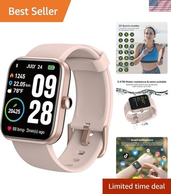 Waterproof 44mm S2 Smart Watch: HD Touchscreen & Alexa Built-in for iOS/Android