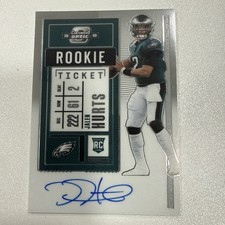 2020 Panini Contenders Optic - Rookie Ticket RPS Autographs Jalen Hurts #122...