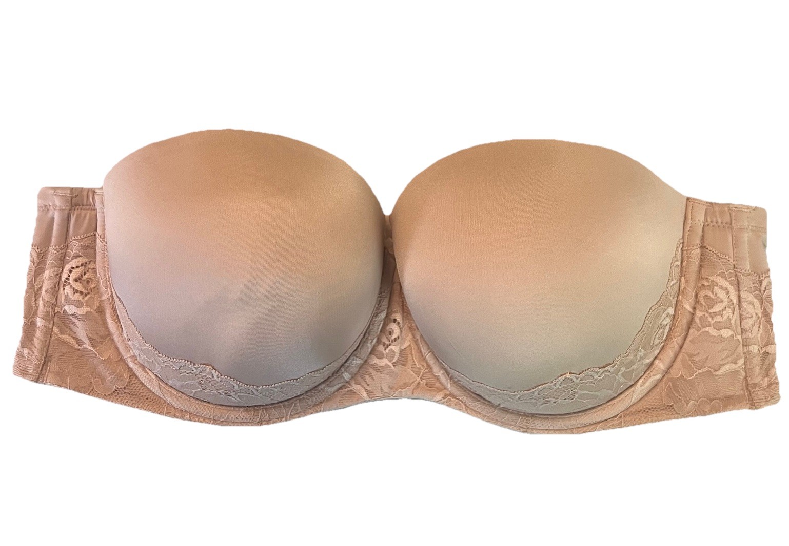 Torrid Nude Lightly Lined Underwire Strapless Bra… - image 1
