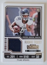 2023 Panini Contenders - Rookie Ticket Swatches Tyjae Spears #TS36V Variations
