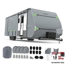 RV Cover for 33-35 ft Travel Trailers,Rip-Stop Motorhome Camper Cover 33-35FT