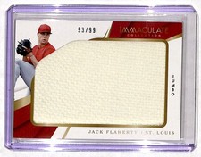 2018 Panini Immaculate Collection Jumbo Jack Flaherty Jersey 93/99