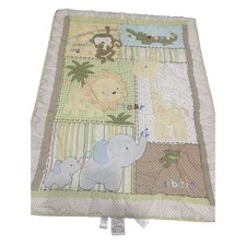 Carter's Child of Mine Crib Comforter Animals Jungle Elephant Giraffe Monkey Lio