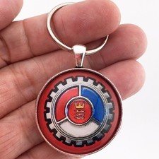 Vintage Ford Ranchero Chrome Emblem Grille Trunk Badge 1.2" Diameter Keychain